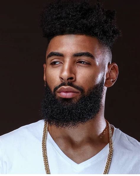 beard haircuts black|black male with beard.